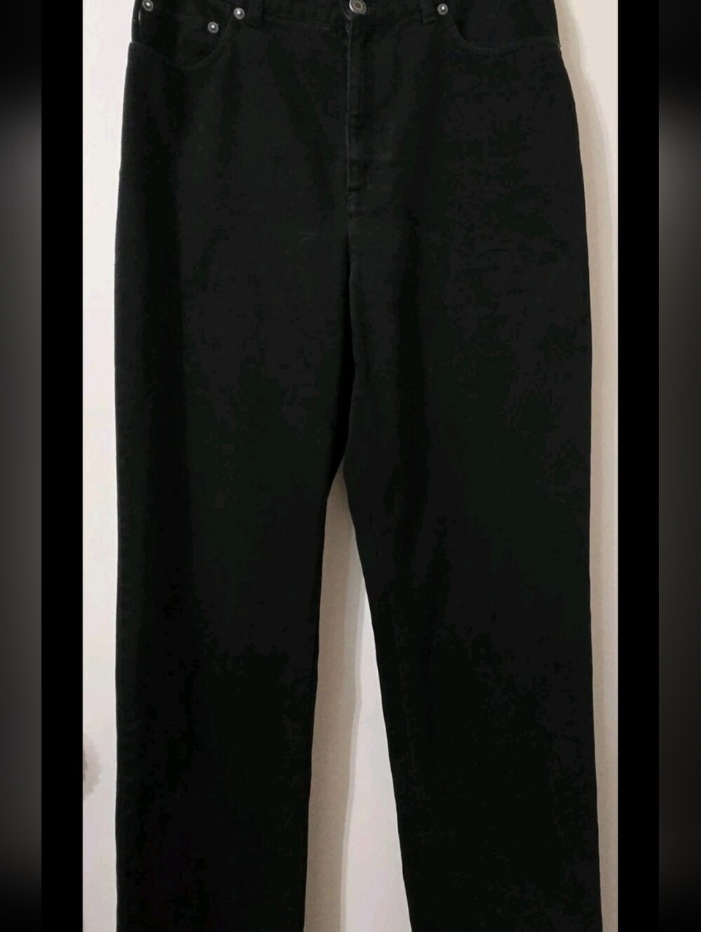 Vintage Lauren Jeans Co. Ralph Lauren Women’s Black Denim Mom Jeans Size 10